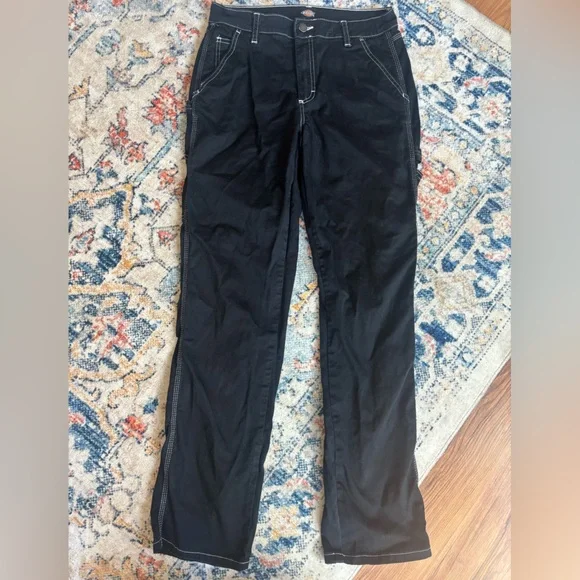 Dickies - Black Contrast Carpenter Pants - Picture 4 of 9